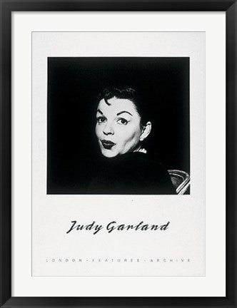 Framed Judy Garland 27 1/2 x 19 3/4