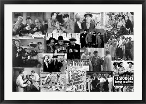 Framed The Three Stooges: Movie Collage 24 x 36