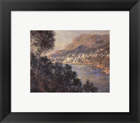 Framed Art Monte Carlo Vue De Cap Martin by Claude Monet Wall Decor 18x24 Artwork