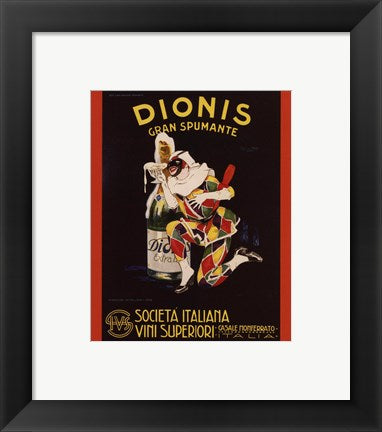Framed Art Frame Art Dionis Gran Spumante by Leonetto Cappiello Wall Decor 18x24 Artwork