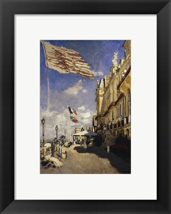 Framed Art Hotel des Roches Noires, Trouville, c.1870 by Claude Monet Wall Decor 18x24 Artwork
