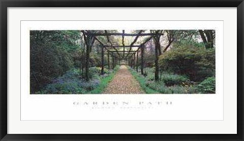 Framed Garden Path by Richard Berenholtz | 18 x 36