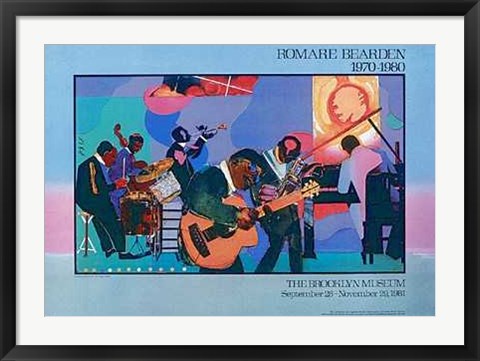 Framed Jamming at the Savoy by Romare Bearden | 22 x 31 3/4