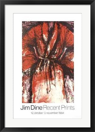 Framed A Robe in Los Angeles by Jim Dine | 30 x 19 1/4