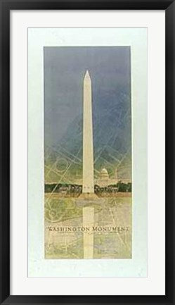 Framed Washington Monument by Craig Holmes | 32 1/2 x 16