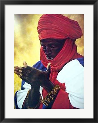 Framed Silent Pray by Obao | 24 x 18 1/8