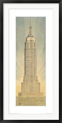 Framed Art Empire State Building by Craig Holmes | 40 x 17 1/2