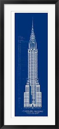 Framed Art Chrysler Building by Andy Hickes | 36 x 12