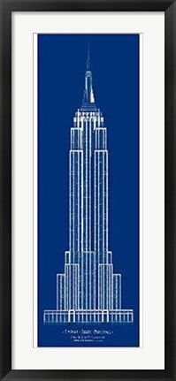 Framed Art Empire State Building by Andy Hickes | 36 x 12