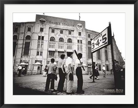 Framed Yankee Boys, Yankee Stadium, Bronx NY by Corbis Archive