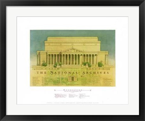 Framed The National Archives, Washington DC by Craig Holmes