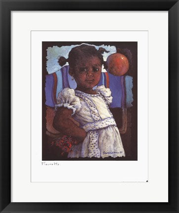 Framed Art Fleurette by Lyonel Laurenceau | 18 x 14