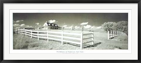 Framed Art Farmhouse in Tennessee, New York by Ralf Uicker | 17 3/4 x 47 Art P...