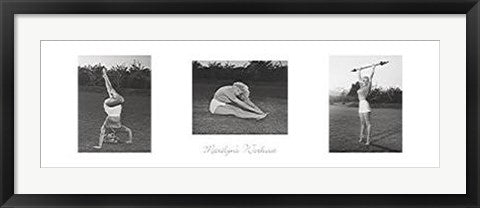 Framed Marilyn's Workout by Bettmann Archive | 11 3/4 x 36