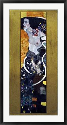 Framed Giuditta II (Salome), 1909 by Gustav Klimt | 39 1/2 x 18 5/8