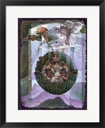 Framed We Are the World by Lyonel Laurenceau | 18 x 14