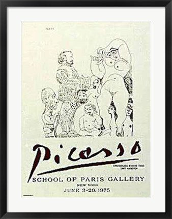 Framed Art 347 Series Etchings by Pablo Picasso | 30 x 22
