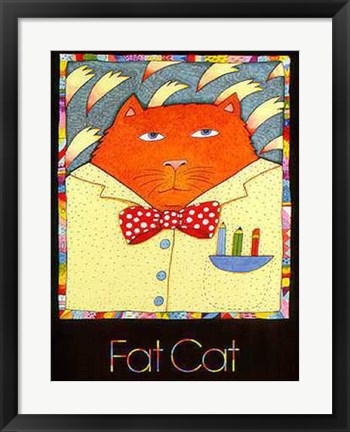 Framed Fat Cat by Nancy Carlson | 24 x 18