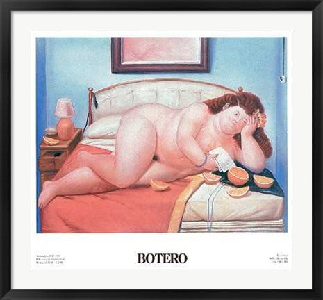 Framed The Letter by Fernando Botero | 26 1/2 x 29 1/2
