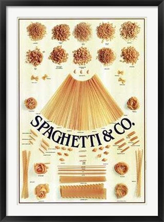 Framed Spaghetti & Co. 38 3/4 x 26 3/4