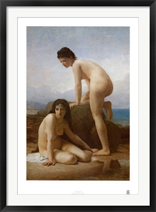 Framed The Bathers by William-Adolphe Bouguereau | 35 x 24 7/8