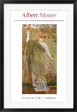 Framed A Garden by Albert Moore | 31 1/2 x 19 3/4