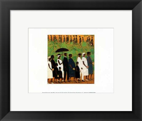 Framed Art Funeral Procession (mini) by Ellis Wilson | 8 1/2 x 11