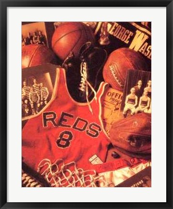 Framed Basketball by Michael Harrison | 28 x 22