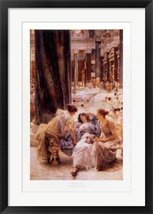 Framed The Baths of Caracalla by Lawrence Alma-Tadema | 29 x 18