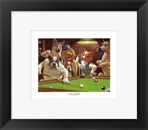 Framed Art The Hustler (mini) by Arthur Sarnoff | 8 x 10