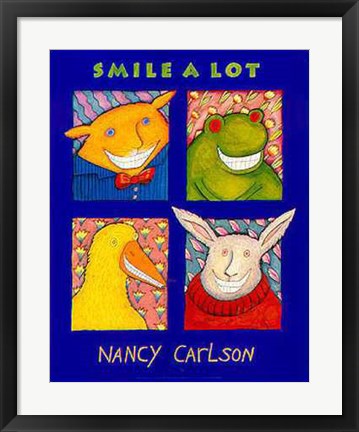 Framed Smile a Lot by Nancy Carlson | 24 3/8 x 19