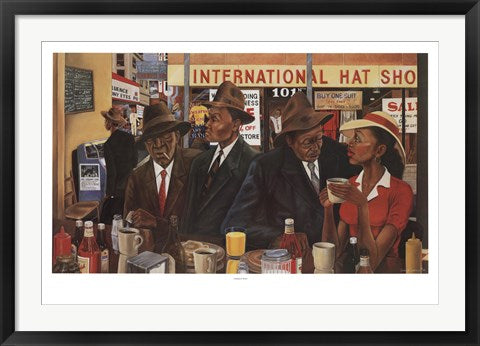 Framed Commerce Street by Ernest Watson | 23 x 34 1/2