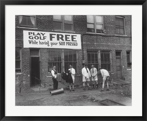 Framed Free Golf 22 x 28