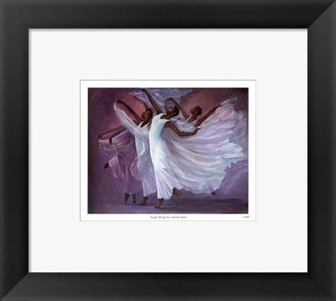 Framed Art Angel Wings (mini) by Lavarne Ross | 6 1/2 x 8