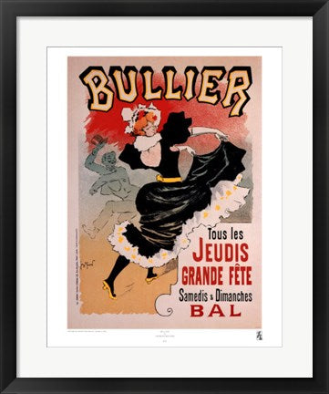 Framed Bullier by Georges Meunier | 22 1/2 x 17 7/8