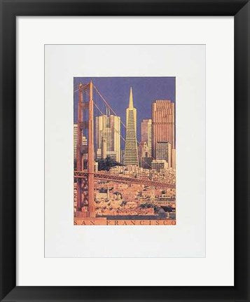 Framed Art San Francisco by Craig Holmes | 17 x 13