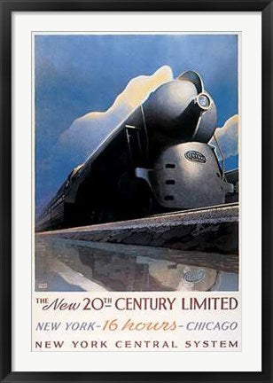 Framed The New 20th Century Limited by Leslie Ragan | 36 x 24