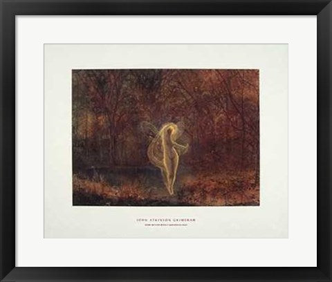 Framed Dame Autumn by John Atkinson Grimshaw | 15 1/2 x 19 1/2