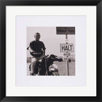 Framed Art Steve McQueen: The Great Escape 15 ¾ x 15 ¾