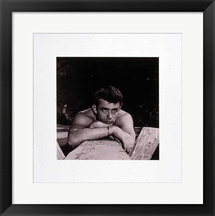 Framed Art James Dean: Giant 15 ¾ x 15 ¾