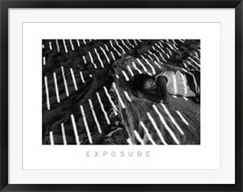 Framed Asleep on Coney Island, New York, 1985 by Ferdinando Scianna