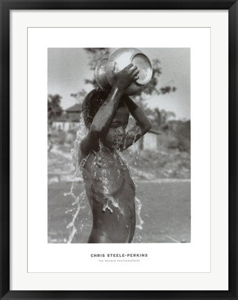Framed Burmese Boy, Bathing by Chris Steele-Perkins | 31 1/2 x 23 5/8 Art ...