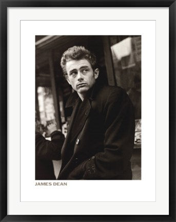 Framed James Dean (Coat) by Roy Schatt | 31 1/2 x 23 5/8