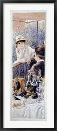 Framed Luncheon of the Boating Party (Detail) by Pierre-Auguste Renoir