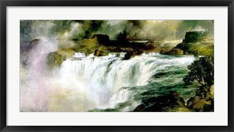 Framed Shoshone Falls on the Snake River by Thomas Moran | 22 x 40
