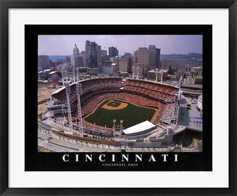 Framed Cincinnati, Ohio - Great American Ballpark by Mike Smith