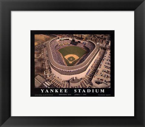 Framed Art Yankee Stadium - Bronx, New York by Mike Smith | 22 x 28