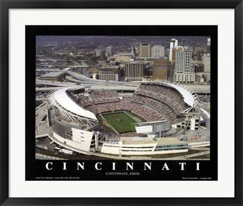 Framed Cincinnati, Ohio - Bengals at Paul Brown Stadium by Brad Geller