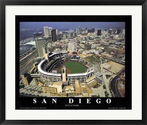 Framed San Diego, California - Padres at Petco Park by Mike Smith