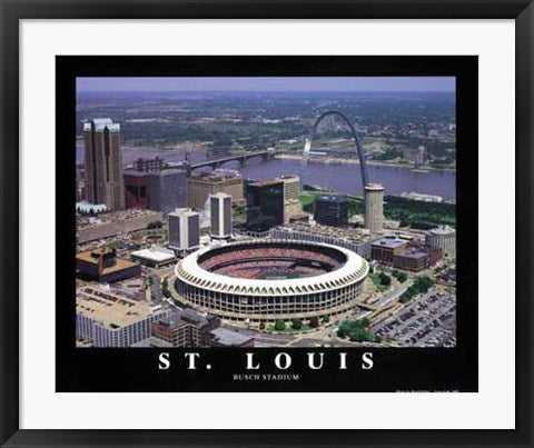 Framed St. Louis, Missouri - Cardinals at Busch Stadium by Brad Geller